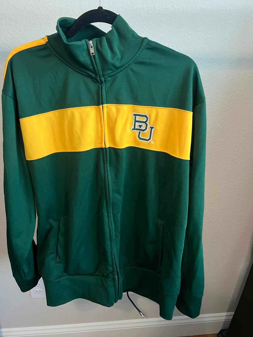 Baylor University Zip Up Jacket Size XL Campus Heritage